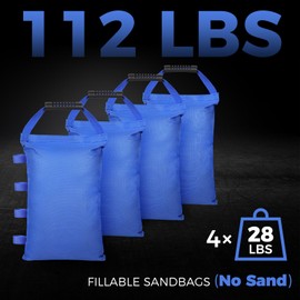 Aimosen Sand Bags for Canopy Legs, 112 LBS Sandbags for Pop Up Canopy Tent, Sandbags for Weight - Heavy Duty Canopy Weight Bags for Advertising Sunshade Outdoor Patio Umbrella Pergolas (Unfilled)