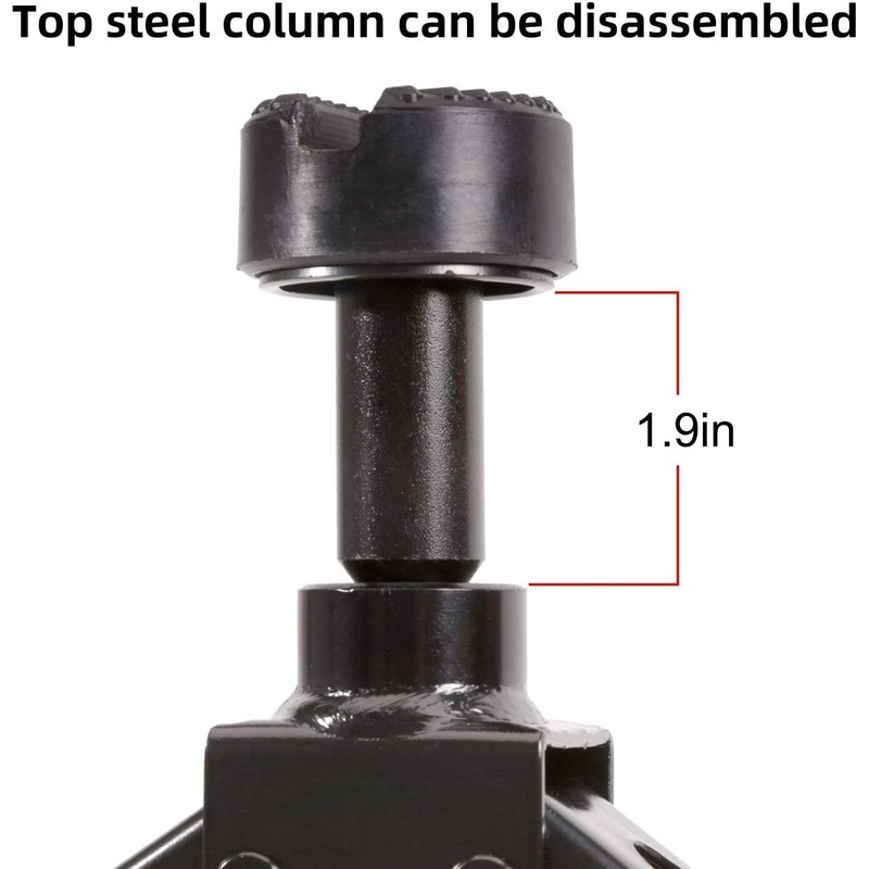 Steel Scissor Jack for Car 1.8 Ton Oversized Base, Portable,
