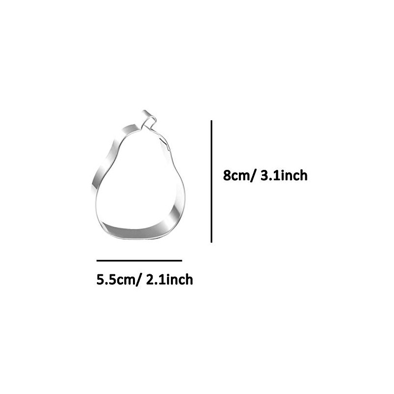 ZDYWY Pear Shaped Cookie Cutter