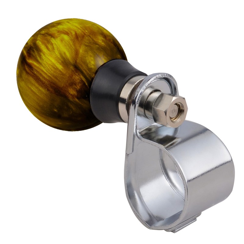 Padaodao Brown Steering Wheel Knob, Ball Spinner Booster Car Power