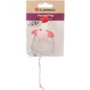 Flamingo Cat Toy Lovu Mouse - Beige, 9.5 × 5.5