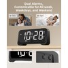 ROCAM Digital Alarm Clock, Simple Loud Alarm Clocks for Bedrooms
