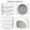Cenipar 6" Louvered Vent Cover for External Wall Vent Cover