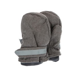 Sterntaler Unisex Children's Mittens Melange with Thumb, Velcro Fastening with Reflective Stripes Gloves, green melange