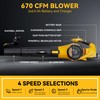 MOK Leaf Blower Cordless,Brushless Motor with 2 * 6.0Ah Battery