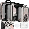 7 Pcs Compression Packing Cubes for Travel, Waterproof Suitcase Luggage