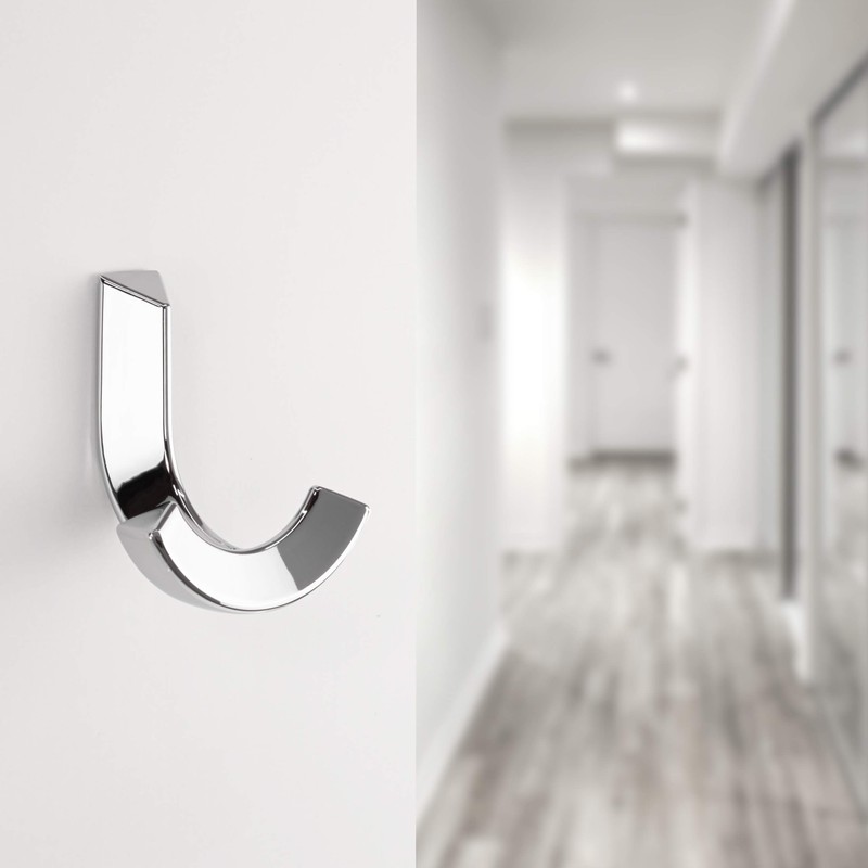 Gedotec Wall Coat Hook Vintage Coat Hook Polished Chrome -