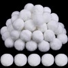BEROZA 50 Pcs Christmas Acrylic Pom Poms Large White Pompoms Christmas Holiday Costume Pom Balls Fluffy Pompom Balls Fuzzy White Pom Poms Balls for DIY Crafts Supplies Party Decorations, 2 Inch