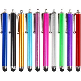 Set of 2, Stylus Pen Compatible with Various Smartphones and Tablets, 4.5 inches (11.3 cm), Smartphone Pen, Touchscreen, Tablet, Touch Panel, ATM, Tablet, Smartphone, Tablet Pen, Simple, Pen, Can be