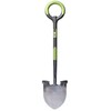 Radius Garden 202 PRO Ergonomic Stainless Steel Shovel, Original Green