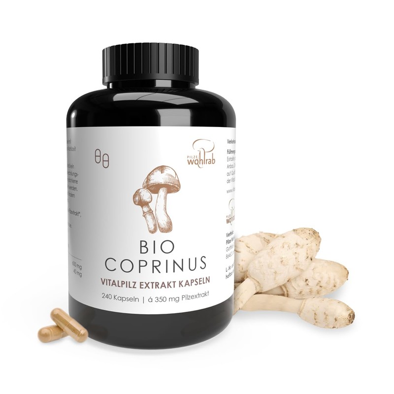 Pilze Wohlrab - Coprinus Extract Capsules Organic, Pure Schopftintling Vital