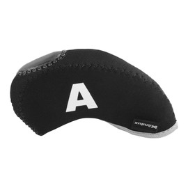 Andux Number Print Golf Iron Club Head Covers with Transparent Window 10pcs/Set Black