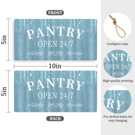 Pantry Room Decor Pantry Sign Wall Decor for Kitchen Pantry Hanging Sign Farmhouse Kitchen Wall Sign for Home Restaurant Coffee Shop Wall Art Sign Vintage Pantry Decoration 10x5 Inch
