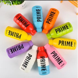 Prime Bottle Squishy Toys - Squeeze, Squish, and Relieve Stress Gifts for Kids and Adults Gifts/ Return Gifts (White)