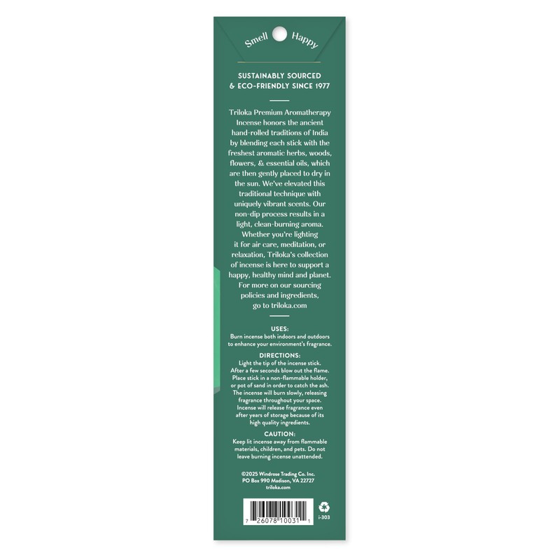 Triloka Premium Incense, Sierra Cedar, 10 CT