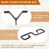 GYPNS Rain Chain Clip for Gutter Adapter, Outside Hardware Rain