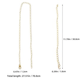 ABOOFAN 4pcs Mechanical Clock Weight Chains Replacement Parts for Grandfather Wall Floor Clocks for Repair Upgrade Convenient Winding Functionality Design