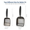WePet Cat Litter Scoop, Non-Stick Plated Aluminum Alloy Sifter, Kitty