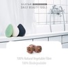 SILSTAR PROFESSIONAL Konjac Facial Sponge Tear Drop Rose Red Clay