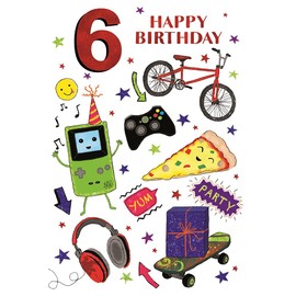 Greetings Age 6 Boy Birthday Card