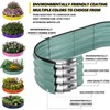 Galvanized Metal Planter Round Raised Garden Bed Kit for Gardening