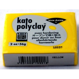 Kato Polymer Clay Oven Jewelry Craft Bake Polyclay Bar Art Van Aken 2 Oz (Yellow)