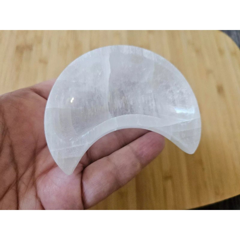Selenite Moon Charging Bowl