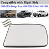 Ram Passenger Side Towing Mirror Glass Compatible with 2009-2020 Dodge