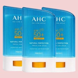 AHC Natural Perfection Fresh Sun Stick SPF50+ PA++++, 22g, 3 pieces / AHC 내추럴 퍼펙션 프레쉬 선스틱 SPF50+ PA++++, 22g, 3개