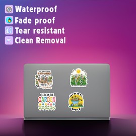 30PCS Garden Stickers Pack – Waterproof Vinyl Plant & Gardening Quote Decals for Water Bottle, Laptop, Journal, Pots – Funny Gifts for Gardeners & Plant Lovers