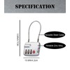 4 Pack TSA Approved Luggage Lock for Suitcases, Backpack, and