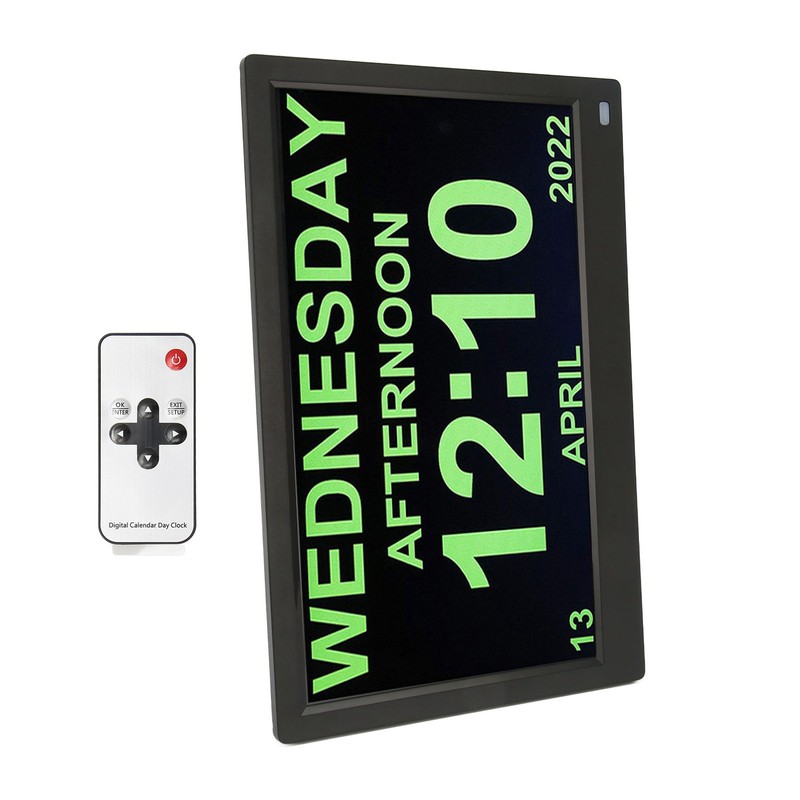 11.6 Inch Digital Calendar Alarm Day Clock 12 24 HR