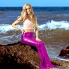 Cindeer 3 Pcs Mermaid Costume for Women, Include Sequin Mermaid