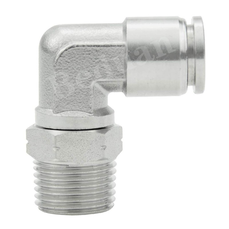 Beduan Push to Connect Fitting Elbow, 1/4" Tube OD x