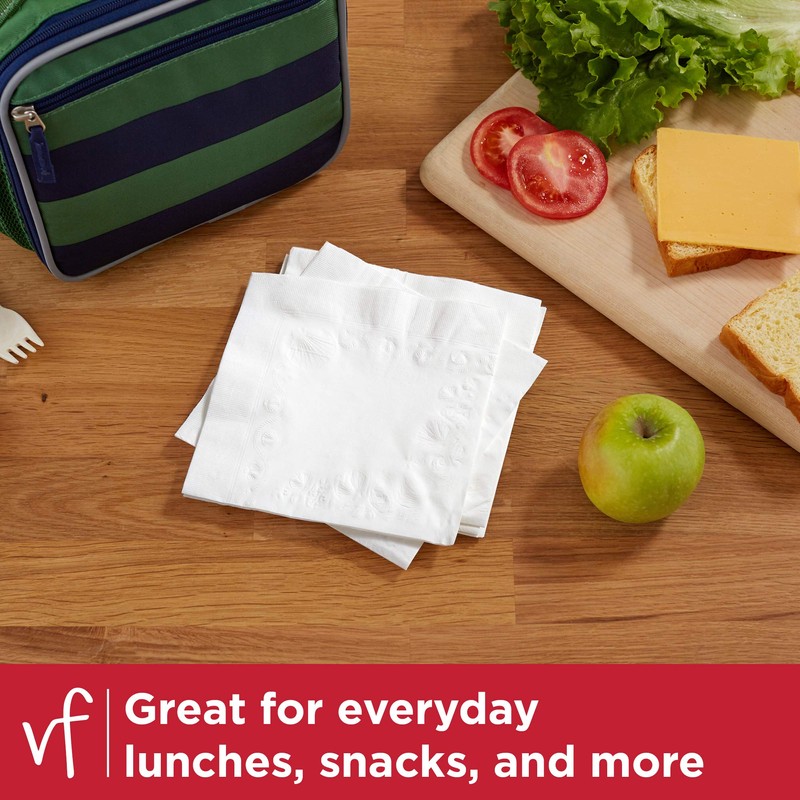 Vanity Fair Everyday Paper Napkins, 250 Count, Disposable Napkins Made