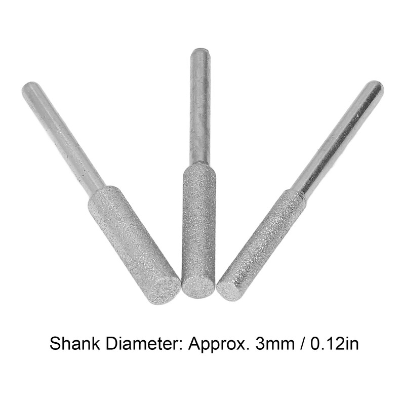30Pcs Chainsaw Sharpener Stone 4.0mm 4.8mm 5.5mm Emery Grinding File