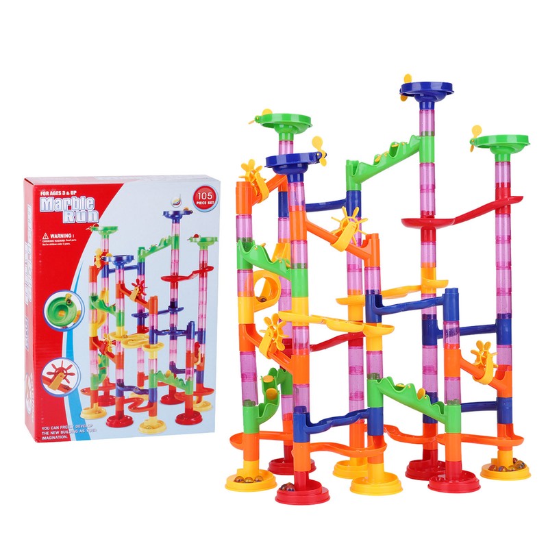 Creative DIY Marble Race Run Maze Balls Track Blocks Educational
