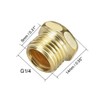 sourcing map Sintered Bronze Brass Housing G Flat Pneumatic Air