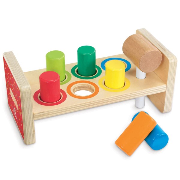 Early Learning Center 200245 Wooden Hammer Toy, Hammer Toy, Tongkachi