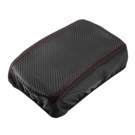 X AUTOHAUX Car Center Console Pad Waterproof Armrest Seat Box Cover Protector for Toyota Corolla 2020-2023 Carbon Fiber Pattern Black