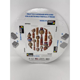 Puzzle A Round NEW Round 140 Piece Jigsaw Puzzle 13” Round KOKESHI JAPANESE DOLLS ~ Folds Box