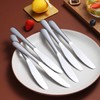 Dinner Knives Set Of 6, Berglander Stainless Steel Shiny Mirror