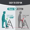 WOA WOA Step Ladder, Portable Lightweight Home Ladder, Folding Step