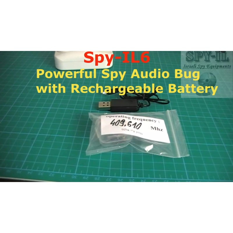 Spy-IL UHF Spy Audio Bug Microphone , Long Time Battery,