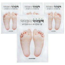 Dr. Wonder Crocodile Foot Pack, 1 pack, 4 pcs / 닥터원더 악어발팩, 1개입, 4개
