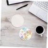 Operitacx 10pcs Sublimation Round Mats for Crafts Heat Transfer Blank