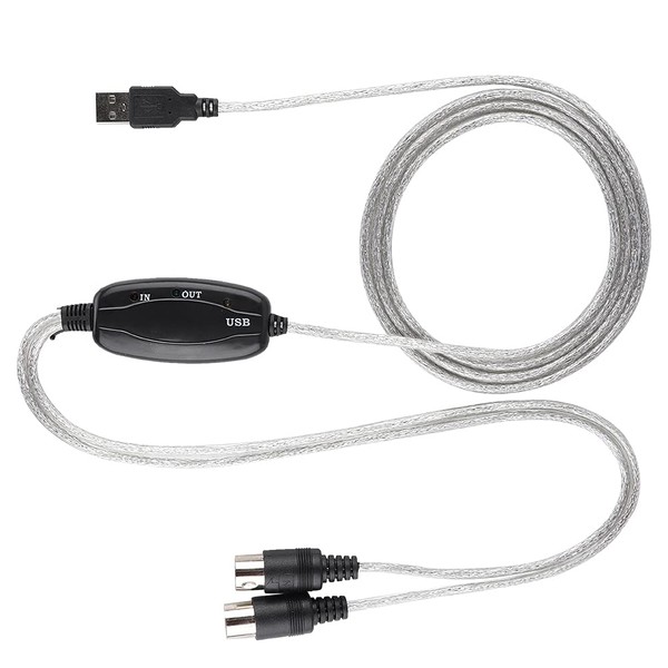 MIDI USB Converter Cable for Music Editing with Plug and