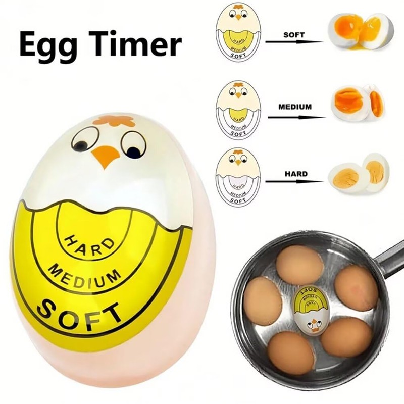 Pack of 2 Egg Timer Resin, Colour Changing Egg Timers,