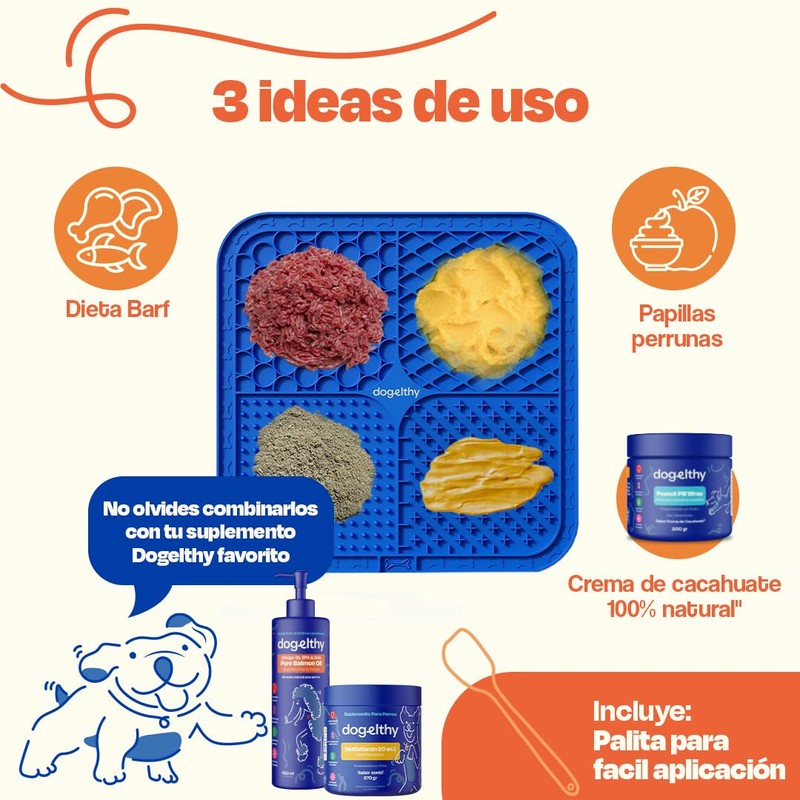 Dogelthy Lick Mat Kit para Perro y Gato. Set de