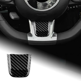 AIRSPEED Fiat 500 Fiat 500 4th Generation / Abarth 595 595C 695 Abarth 2020 2021 2022 2023 Hard Carbon Fiber Accessories Interior Interior Parts Steering Wheel Button Trim Cover Stylish Custom Dress